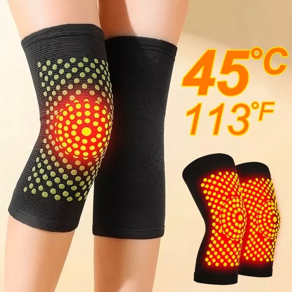 Self Heating Knee Pad Warm Socks Arthritis Joint Pain Reliefs Protection Wrap - Picture 12 of 14